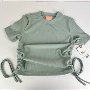 Nwt - Girl Crush Recycled Cropped Tee. Size: S, Color: Green (Jade)